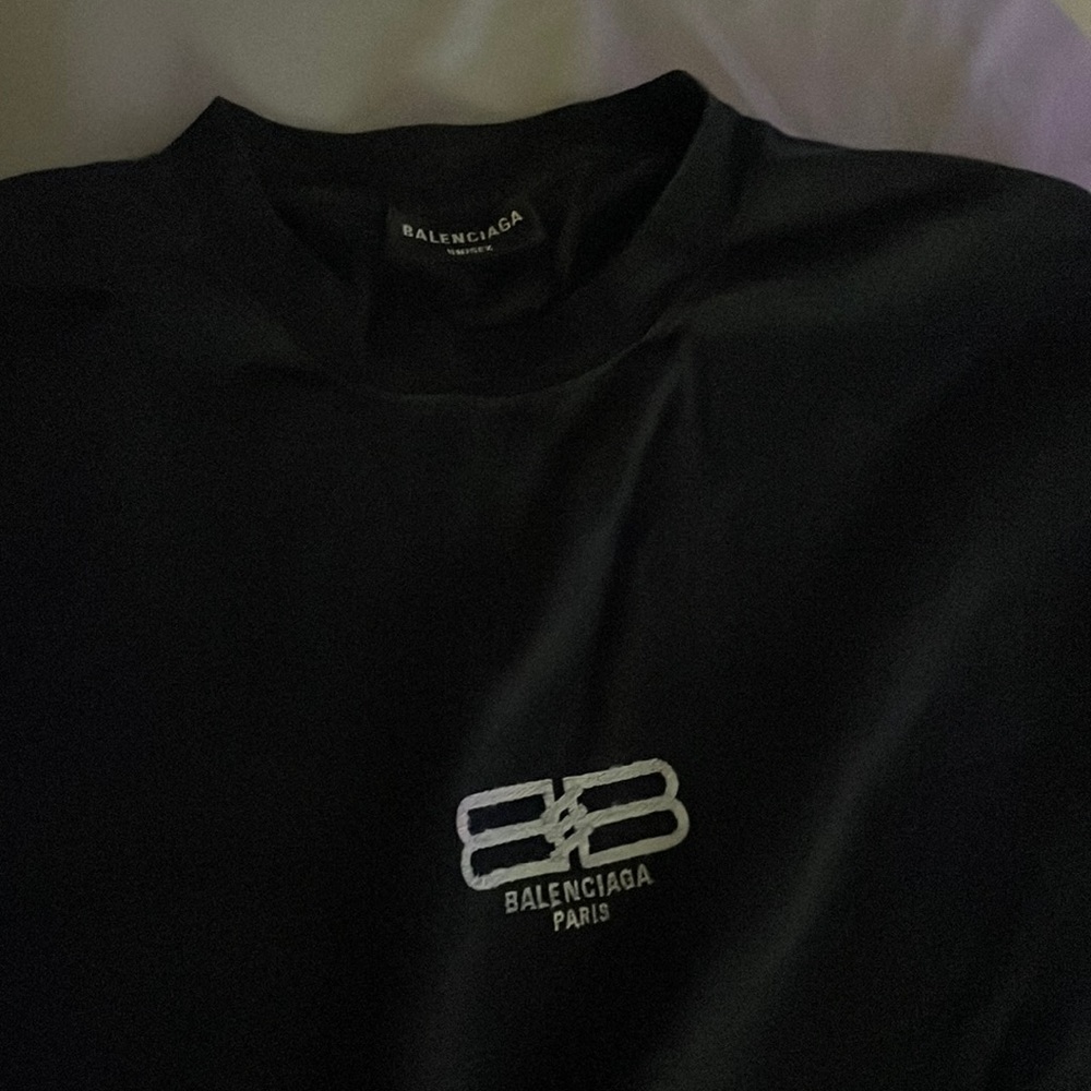 This is a black balenciaga shirt from a rapper called est.gee.
